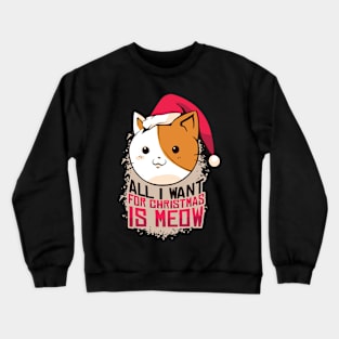 Christmas Meow Cat Crewneck Sweatshirt